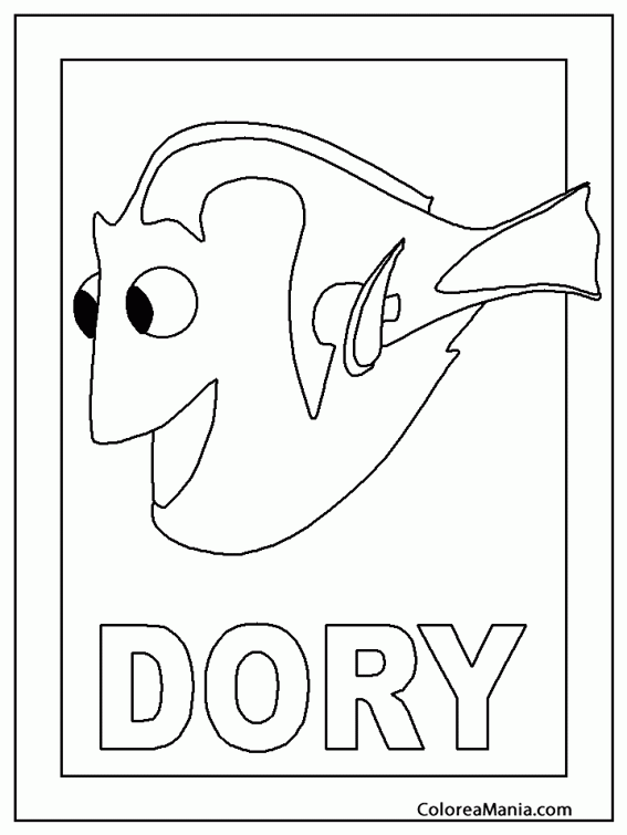 Colorear Dory. Dori 3