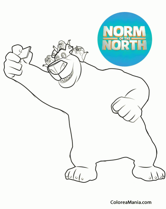 Colorear Norman del Norte