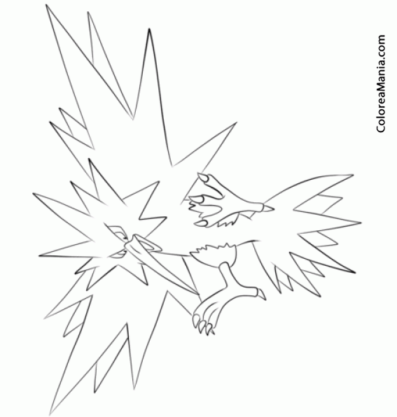 zapdos coloring pages - photo #15