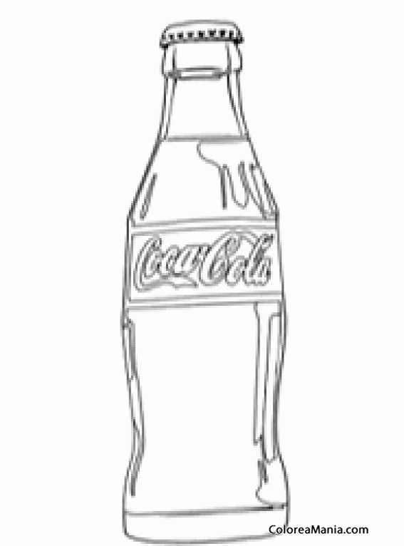 Colorear Botella de coca-Cola