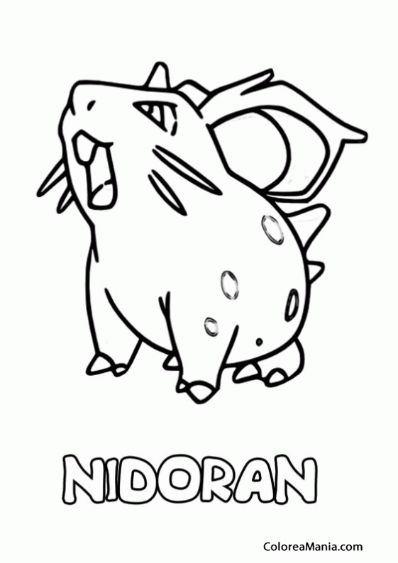 Colorear Pokemon Nidoran