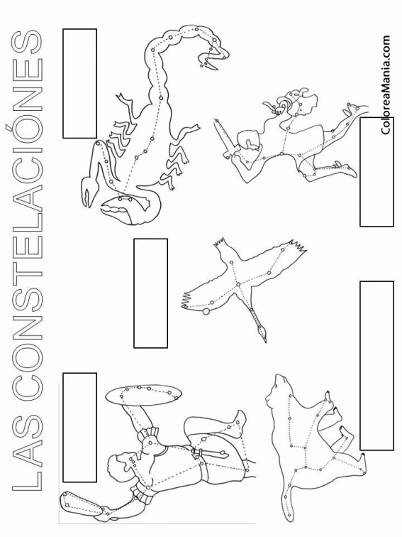 Colorear Constelaciones para identificar