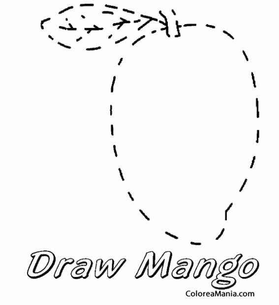Colorear Dibuja un mango