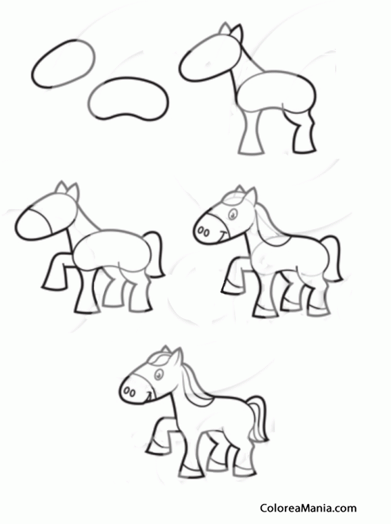 Colorear Dibujar pequeo pony