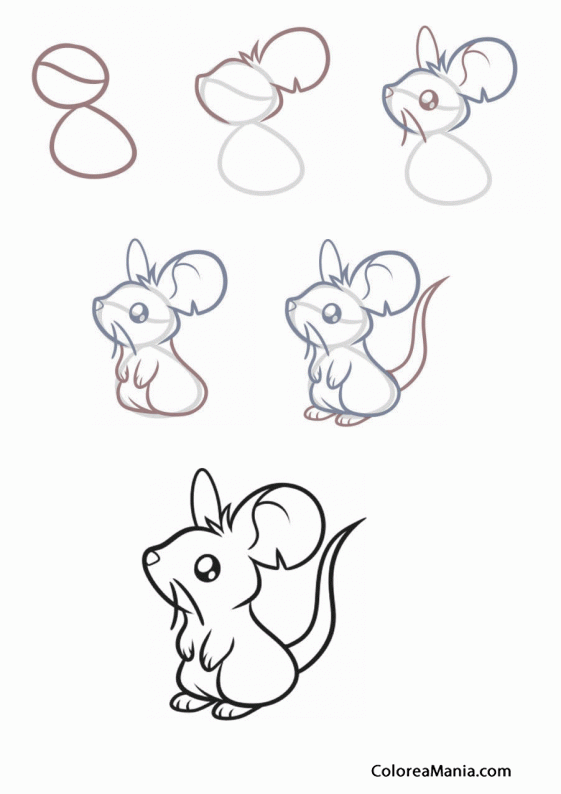 Colorear Com dibuixar un ratol