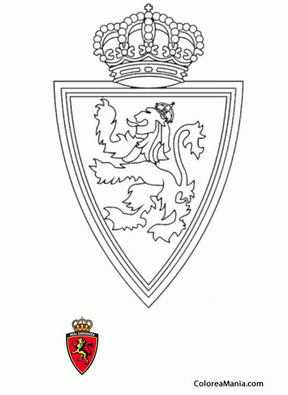 Colorear Real Zaragoza