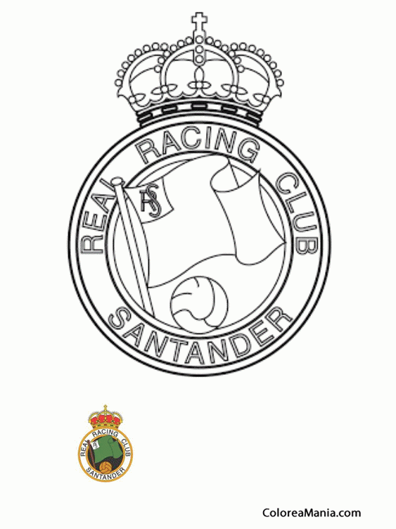 Colorear Real Racing Club Santander