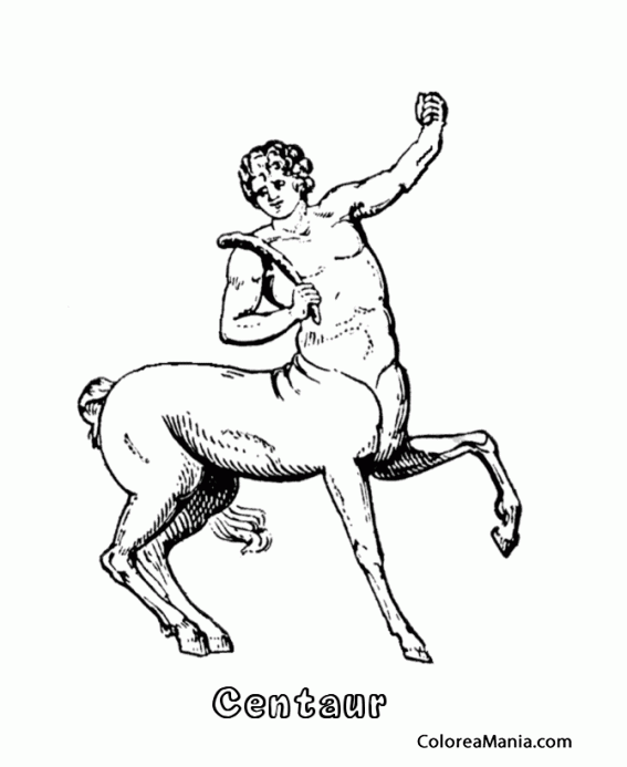 Colorear Centauro. Centaur