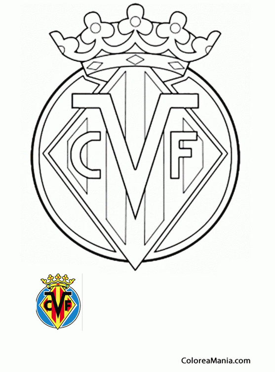 Colorear Club Ftbol Villarreal