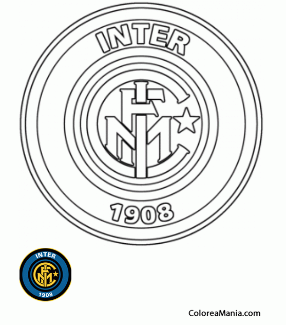 Colorear Ftbol Club INTERnazional de Miln