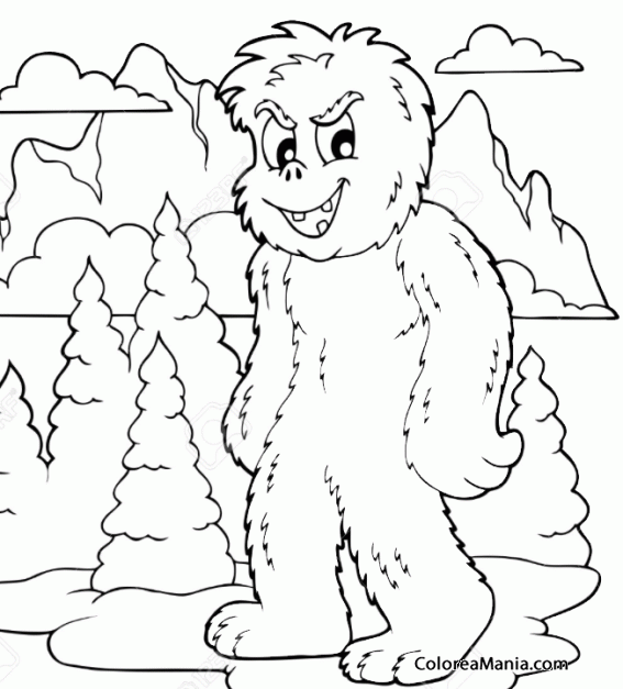 Colorear Yeti cmic