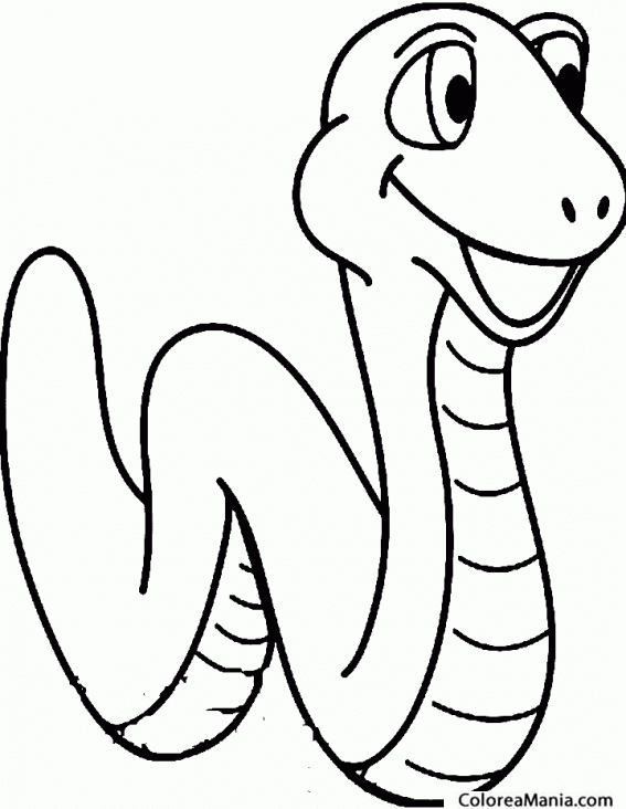 Colorear Gusano parecido a una serpiente