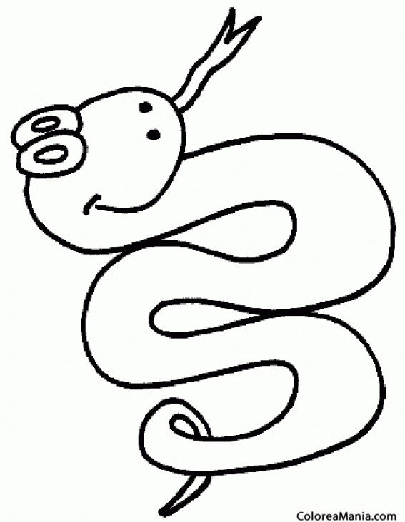 Colorear Serpiente de Mocasn de Agua