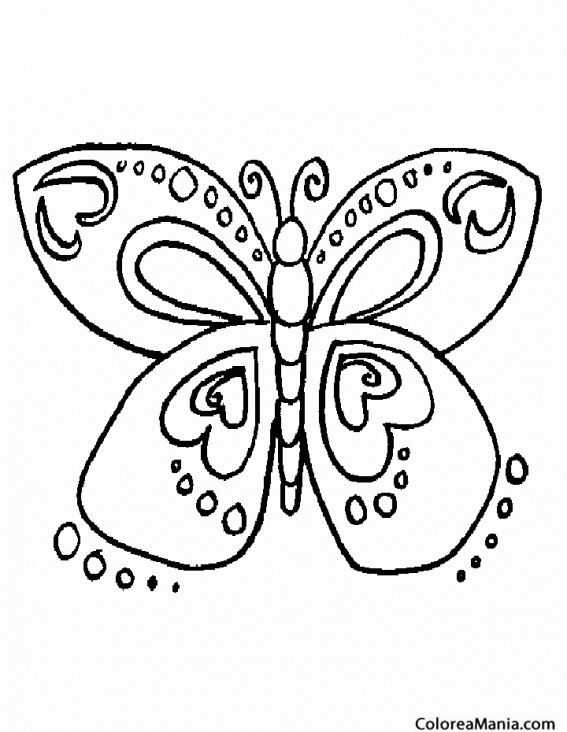 Colorear Mariposa fantasa 3