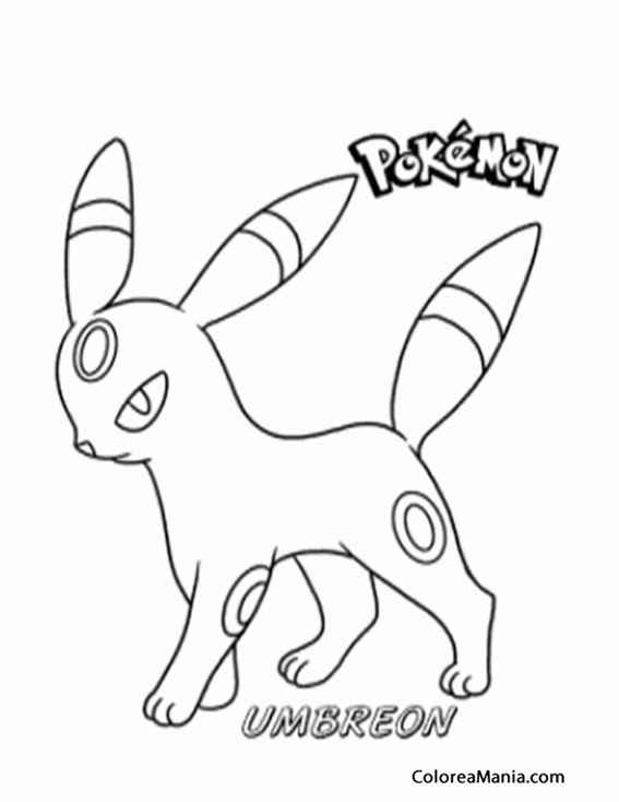 Colorear Umbreon