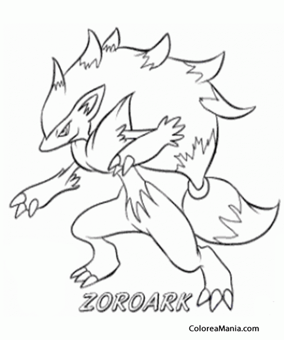 Colorear Zoroark