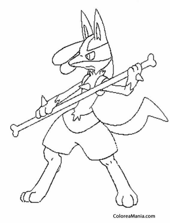 Colorear Lucario