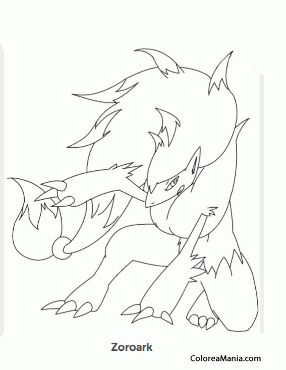 Colorear Zoroark 2