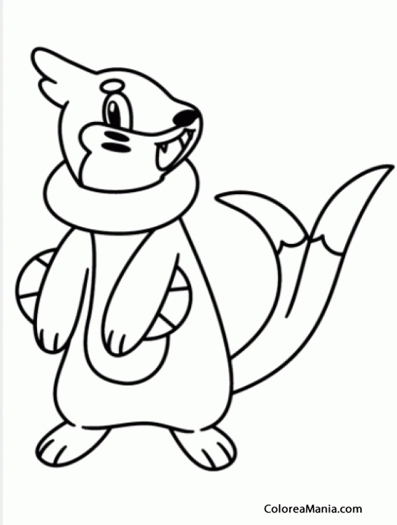 Colorear Buizel 5 Pokemon Dibujo Para Colorear Gratis