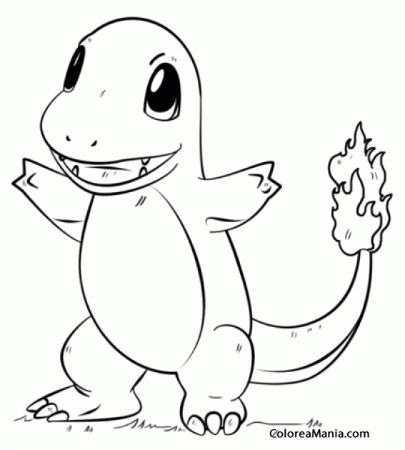 Colorear Charmander Pokemon