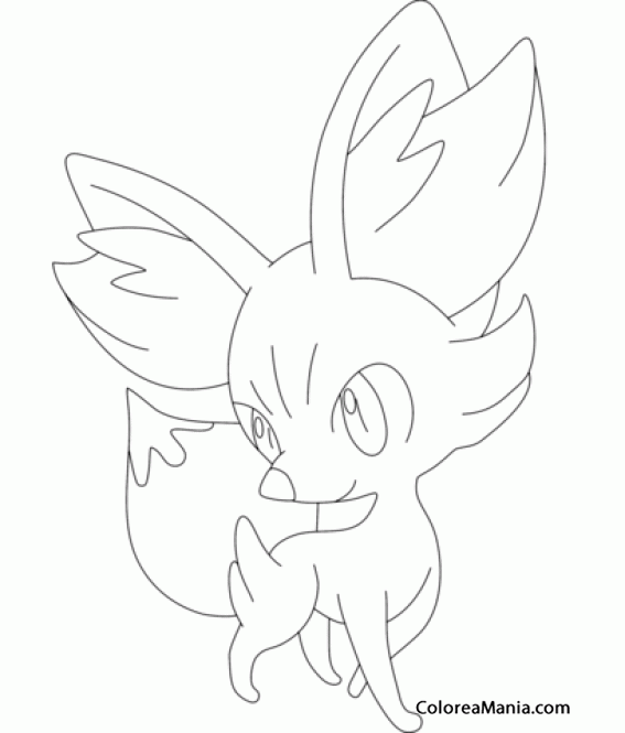 Colorear Fennekin