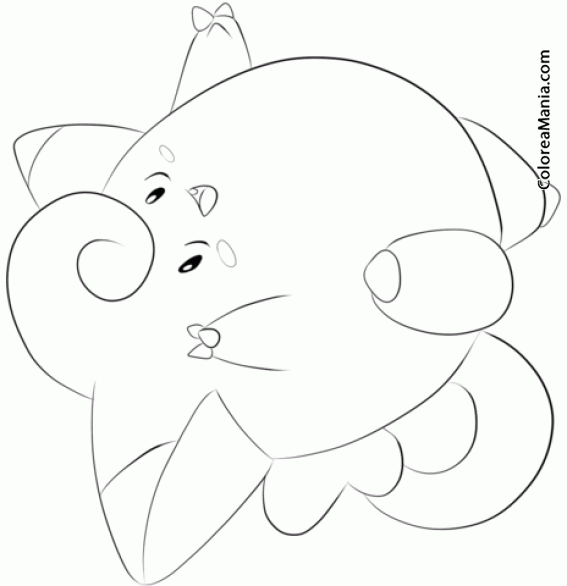 Colorear Clefairy. Generation I Pokemon