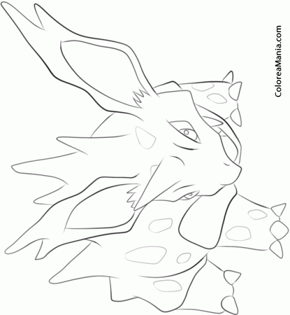 Colorear Nidorino. Generation I Pokemon