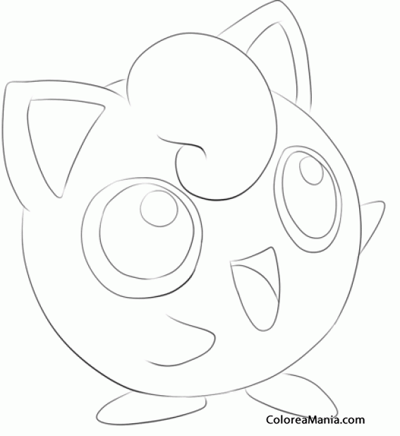 Colorear Jigglypuff. Generation I Pokemon