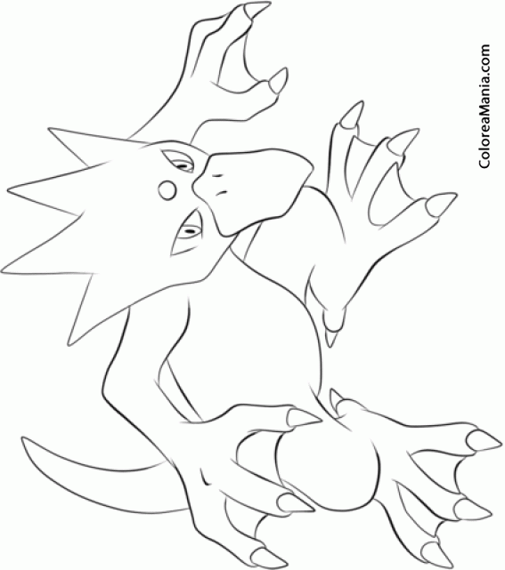 Colorear Golduck. Generation I Pokemon