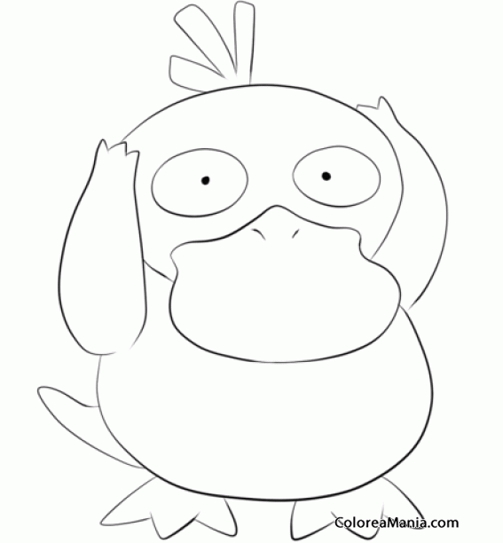 Colorear Psyduck. Generation I Pokemon