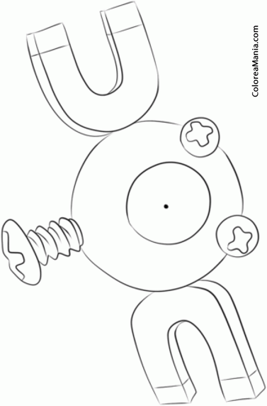 Colorear Magnemite. Generation I Pokemon