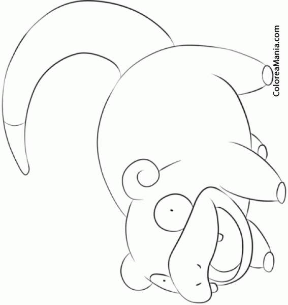 Colorear Slowpoke. Generation I Pokemon