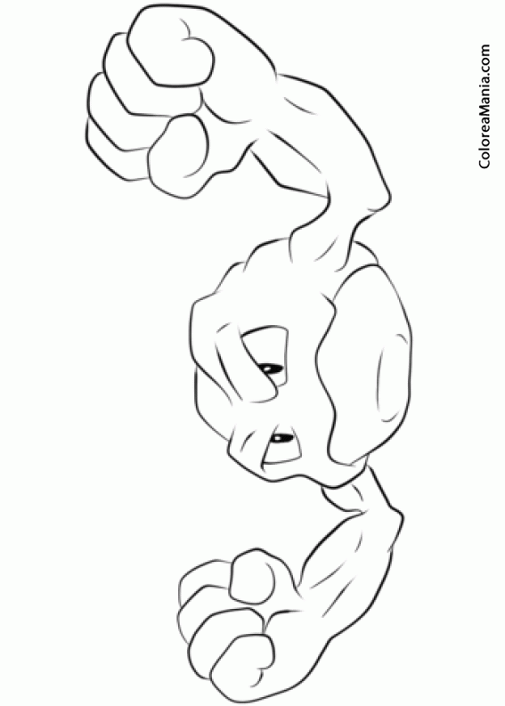 Colorear Geodude. Generation I Pokemon