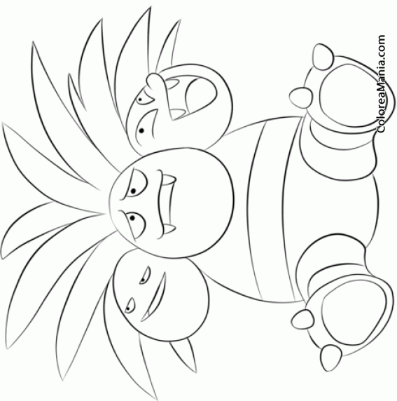 Colorear Exeggutor. Generation I Pokemon