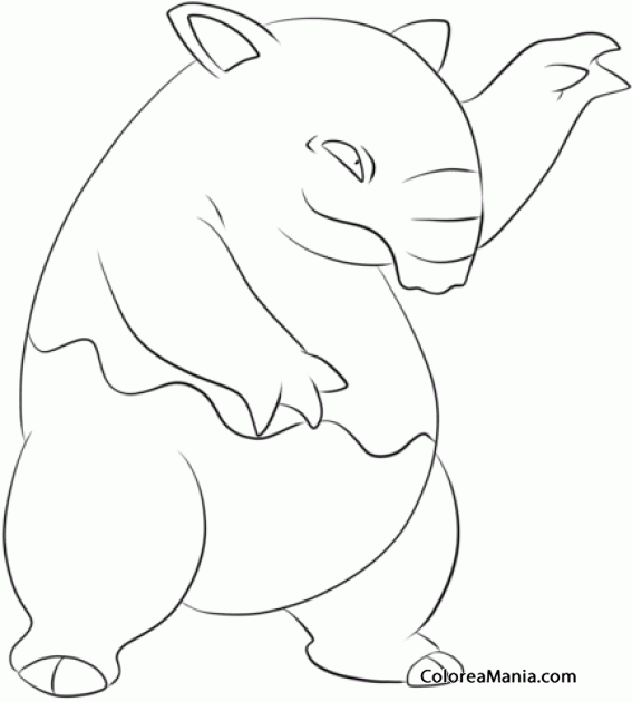 Colorear Drowzee. Generation I Pokemon