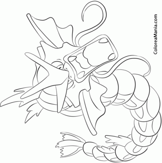 Colorear Gyarados. Generation I Pokemon