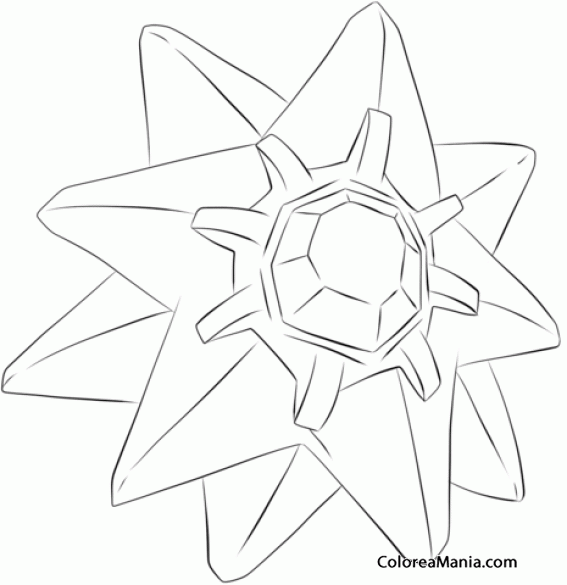 Colorear Starmie. Generation I Pokemon