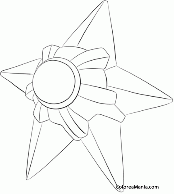 Colorear Staryu. Generation I Pokemon