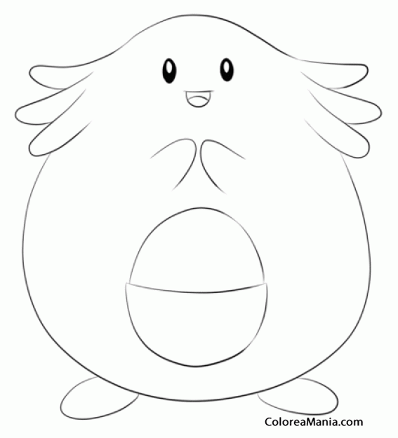 Colorear Chansey. Generation I Pokemon