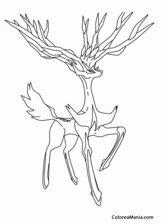 Colorear Xerneas