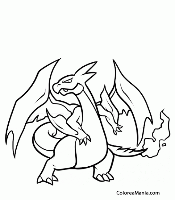 Colorear Mega Harizard x