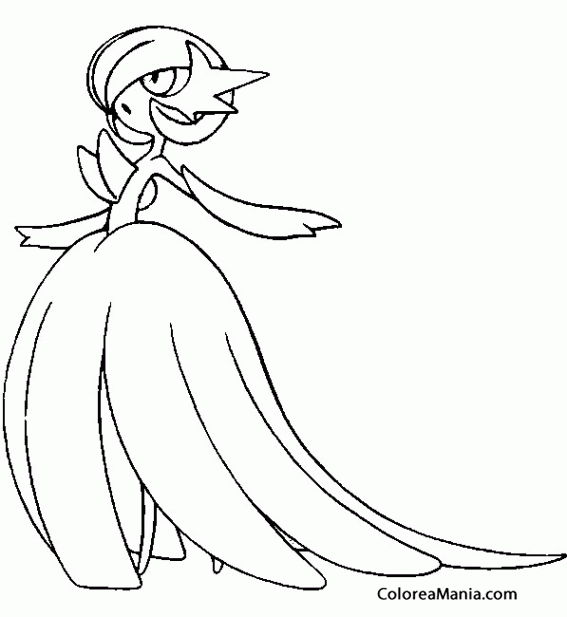 Colorear Mega Gardevoir 