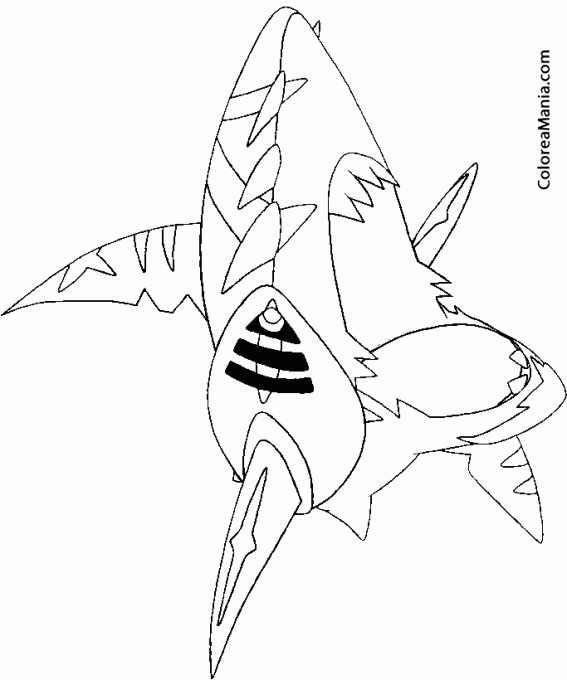 Colorear Mega Sharpedo