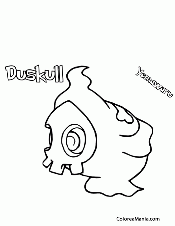 Colorear Duskull. Yomawaru