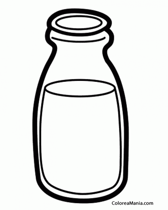 Colorear Botella de leche