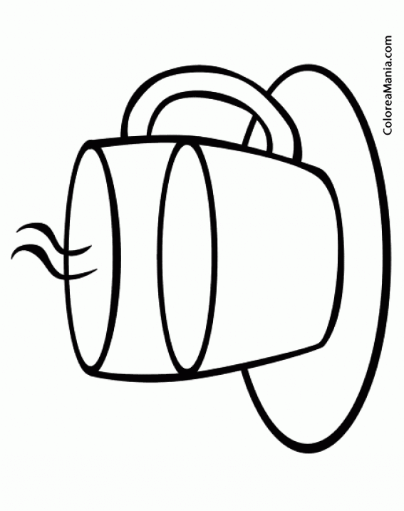Dibujo de taza de té para colorear  Dibujos para colorear imprimir gratis