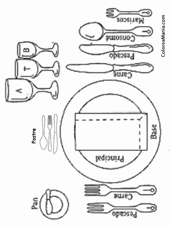 Colorear Parar la mesa: explicado