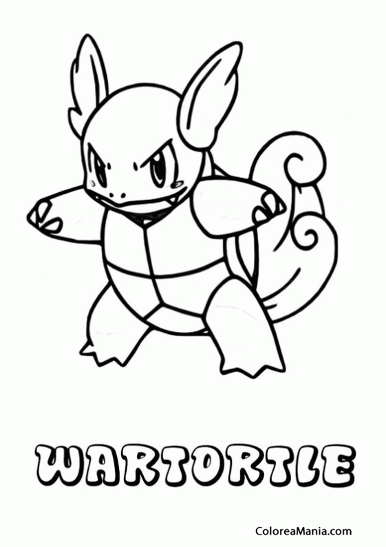 Colorear Wartortle 2