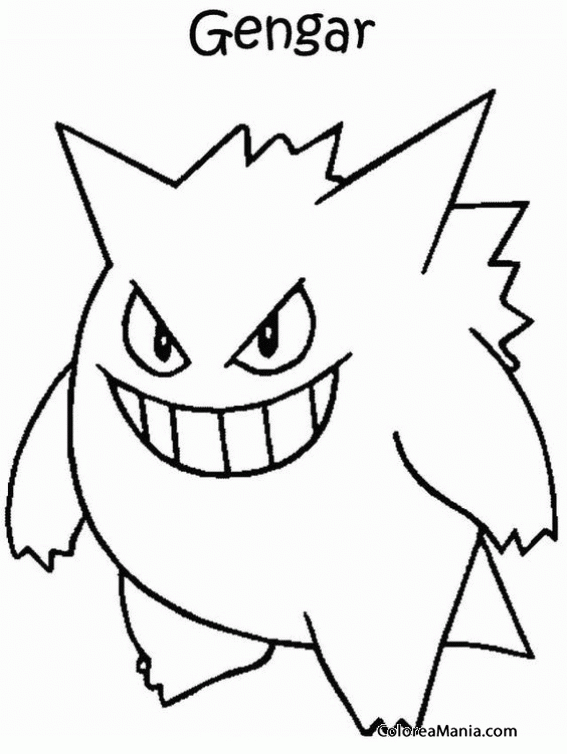 Colorear Pokemon Gengar