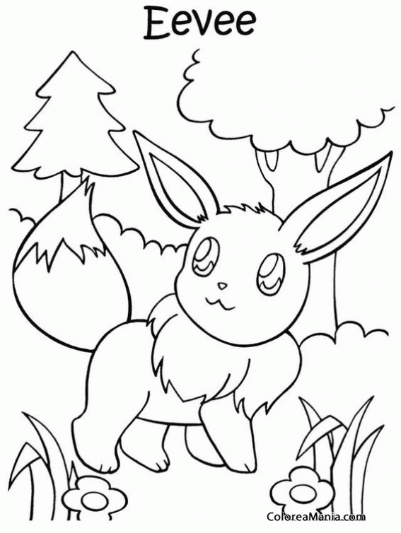 Colorear Pokemon Eevee